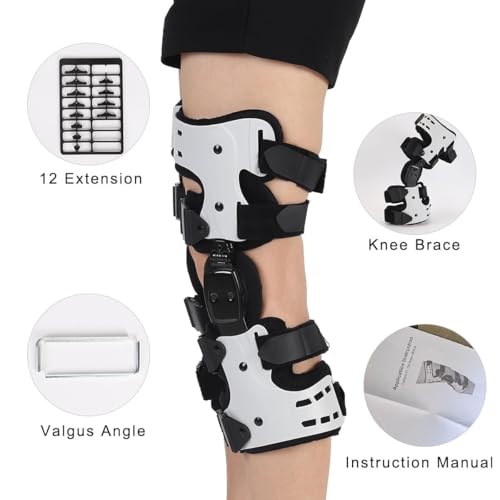 Support de jambe droite pour l'arthrite avec tuteur de décharge mécanique OA