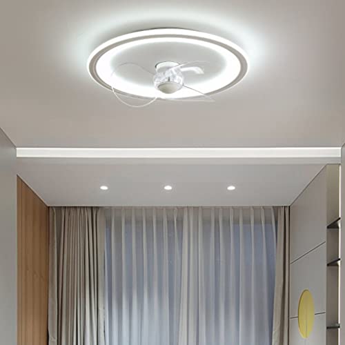 Ventilateur de plafond avec éclairage LED télécommandé et plafonnier chambre - 5
