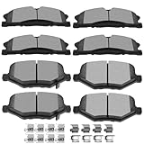Ceramic Brake Pads Kits,SCITOO 8pcs Brakes Pads Set fit for Ford Explorer,Flex,Police Interceptor Sedan,Police Interceptor Utility,Special Service Police Sedan,Taurus,for Lincoln MKS,MKT