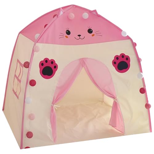 Pesoncarl Tienda Juegos para niños Princess Castle Fairy Playhouse 51 x 39 x 51 Pulgadas Tienda Tipi para niños Lindo Juego Interior para niñas y Cumpleaños Festivos, Estilo 1.