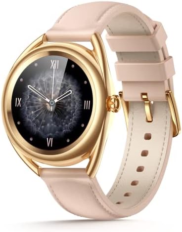 Parsonver Smart Watch for Women, 1.09'' Fashion Ladies Smartwatch with Full Touch Screen Heart Rate Sleep Monitor Calories Step Counter, IP68 Waterproof Fitness Watch for Android iOS Phones