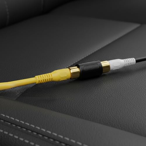 3 PCE Gold Plated RCA Female to Female Coupler miniatura 7