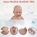Vollence 20 inch Full Silicone Baby Dolls with Bone, Drinking and Wet System,Realistic Reborn Baby Dolls, Newborn Baby Doll, Real Lifelike Baby Dolls -Boy