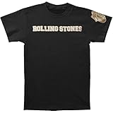 Camiseta de moda Rolling Stones The Logo & Tongue with Applique Motifs Camiseta, Azul, XXL para Hombre
