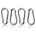 Set of 4 - 2 Inch Stainless Steel 304 Spring, Snap, Link, Hook, Clip Carabiner-Keychain, Keyring/Camping/Fishing/Traveling/Hiking/dog leash...etc.. Set of 4 (Not used for climbing)