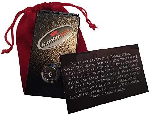 Gamble Gram GambleBox Gift Set Casino Gambling Cash Pocket Lock Box Leave Keys Home Slip Folded Cash In Slot