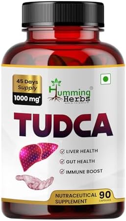 Humming Herbs TUDCA Pure Supplement 1000mg | Liver Health, Gut Support & Immune Boost | Premium Detox Supplement, Vegan Capsules, Tauroursodeoxycholic Acid for Daily Wellness, 90 Capsule