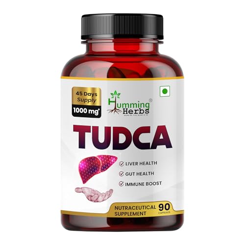 Humming Herbs TUDCA Pure Supplement 1000mg | Liver Health, Gut Support & Immune Boost | Premium Detox Supplement, Vegan Capsules, Tauroursodeoxycholic Acid for Daily Wellness, 90 Capsule