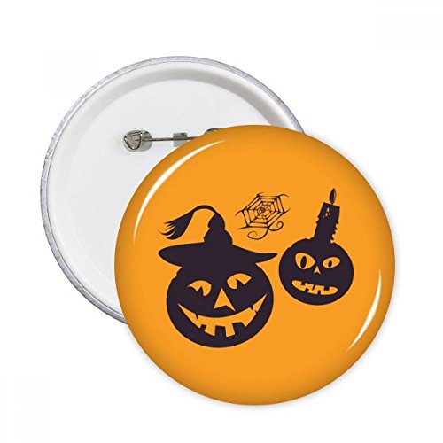 Badge bouton Cobwebs ronde en lot de 5, décoration Halloween XL