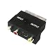 Produktbild Waytex 20010 Adapter Scart auf 3 x Cinch, S-Video F mit Switch (Eingang/Ausgang, Schwarz