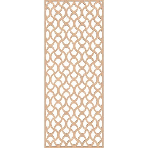 Image of Resort Decorative Pierced Fretwork Wood Wall Panels, 11 3 /8 inchW x 29 3 /8 inchH x 1 /4 inchT, Hickory