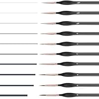 Pennelli Da Artista - 12 Pezzi Punte Piatte - Foto 9