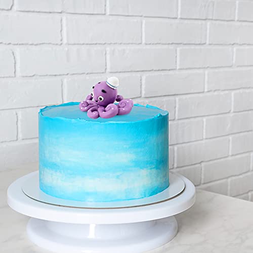 Ercadio 1 Pack Resin 3D Octopus Cake Toppers Resin Octopus Cake Picks Ocean Octopus Figurine Cupcake Picks For Sea Creatures Theme Baby Shower Kids Birthday Party Cake Decors Supplies #TOP2