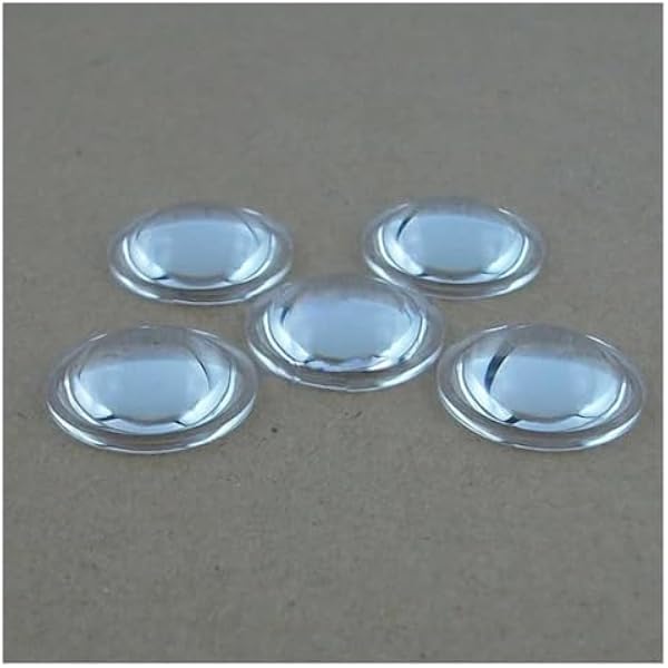 Soczewki szklane optyczne 16,5 mm średnica 20 mm z tworzywa sztucznego do reflektora LED