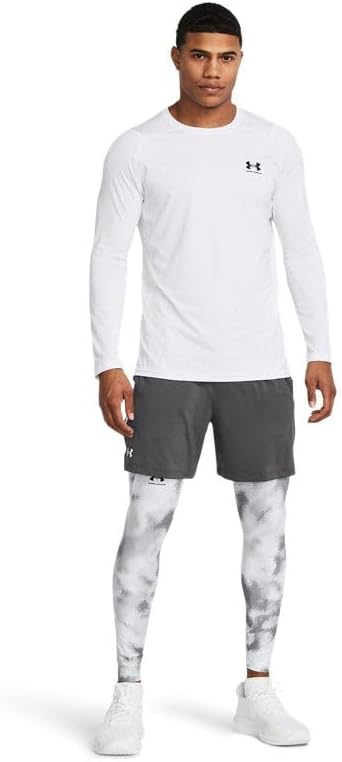 Under Armour Men's B0D9L3Y71H, Castlerock-White - Image 3