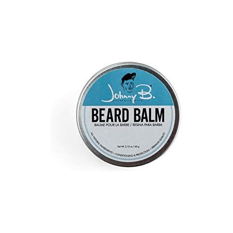 JOHNNY B. Professional Hydrating Beard Balm, Citrus Scent, All Natural, 2.12 oz. Cover