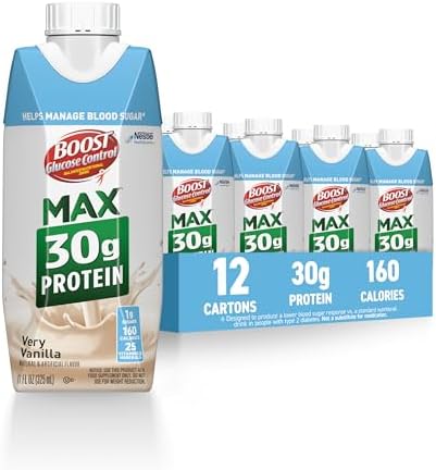 BOOST Glucose Control Max Protein Nutritional Drink, Very Vanilla, 11 FL OZ
