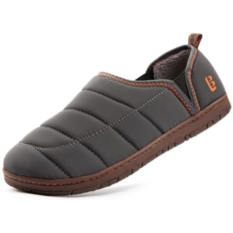 LongBay Men's Memory Foam Slippers Cover