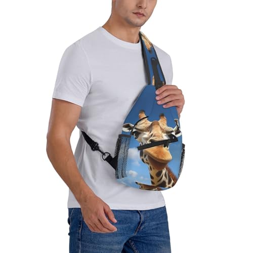 Mochila tipo Sling Crossbody Negra para Senderismo miniatura 7