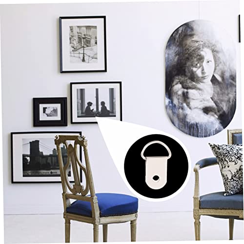 Image of 200pcs Ring Hangers for Picture Frames Durable Photo Frame Rings Easy Wall Hanging Hardware for Art Displays for Projects and Wall Art