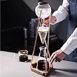 Iced Coffee Cold Brew Drip Tower, 500ml Iced Coffee Maker, With Drip Speed Regulating Valve and Metal Rack, Glass Pot, for Cafe Home Kitchen, 3-5 Cup - Image 2