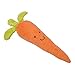 Petface Foodie Faces Fluffy Carrot Dog Toy
