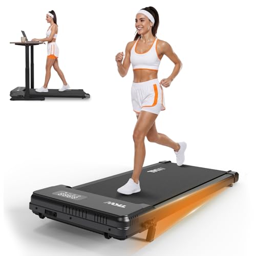 Walking Pad Treadmill for Home - Under Desk Treadmills Portable Mini Portable Walking Treadmill with Incline Remote 220 Lbs Weight Capacity Walking Machine for Small Spaces
