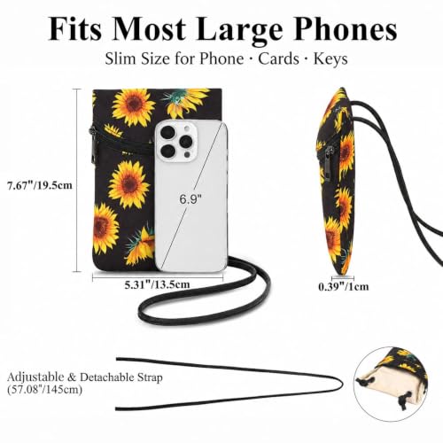 Image of Small Crossbody Women Cell Phone Purse Wallet Bag With Shoulder Strap