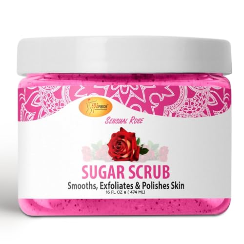 SPA REDI – Sugar Body Scrub, Sensual Rose, 16 Oz,