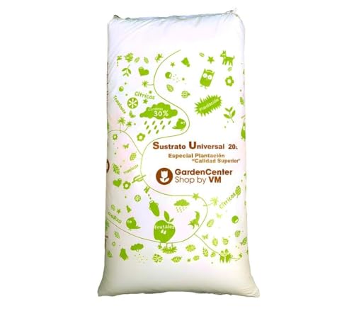 Garden Center Shop | Sustrato Universal VM 20 L | Mezcla Premium con Fibra de Coco, Perlita y Multicote | Aireación Superior y Fertilizante Integrado | Ideal para Interior y Exterior