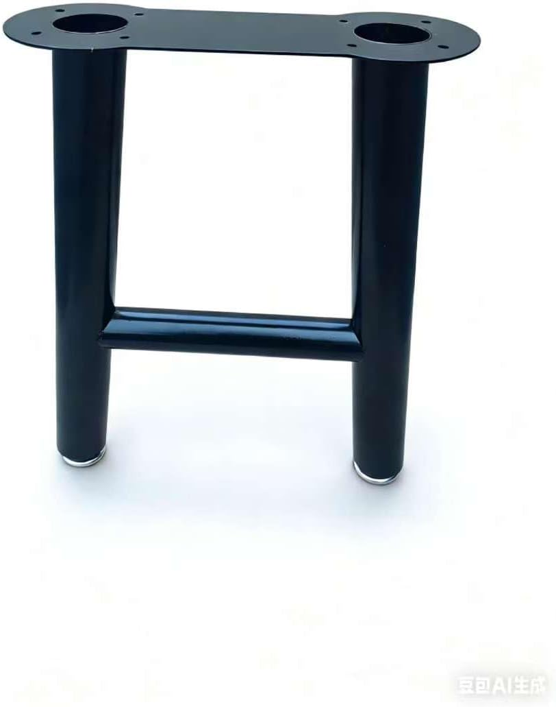 Heavy Duty Metal Desk Legs for Dining Table Coffee Table and Bench Industrial Black Metal Table Legs for DIY Furniture Perfect for Home Office and Modern Decor (28 * 24)