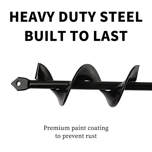 Image of TCBWFY Auger Drill Bit for Planting,1.6X9 inch Garden Auger, Bulb Auger, Easy Planter Rapid Planter Bulb & Bedding Plant Auger for 3 /8 inchHex Drive Drill