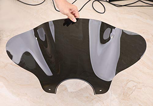 Areyourshop Universal Motorcycle Windshield Windscreen with Mounting kit for Motorcycle with 7/8"(22MM) or 1" (25MM) Handlebar - Thumbnail 7