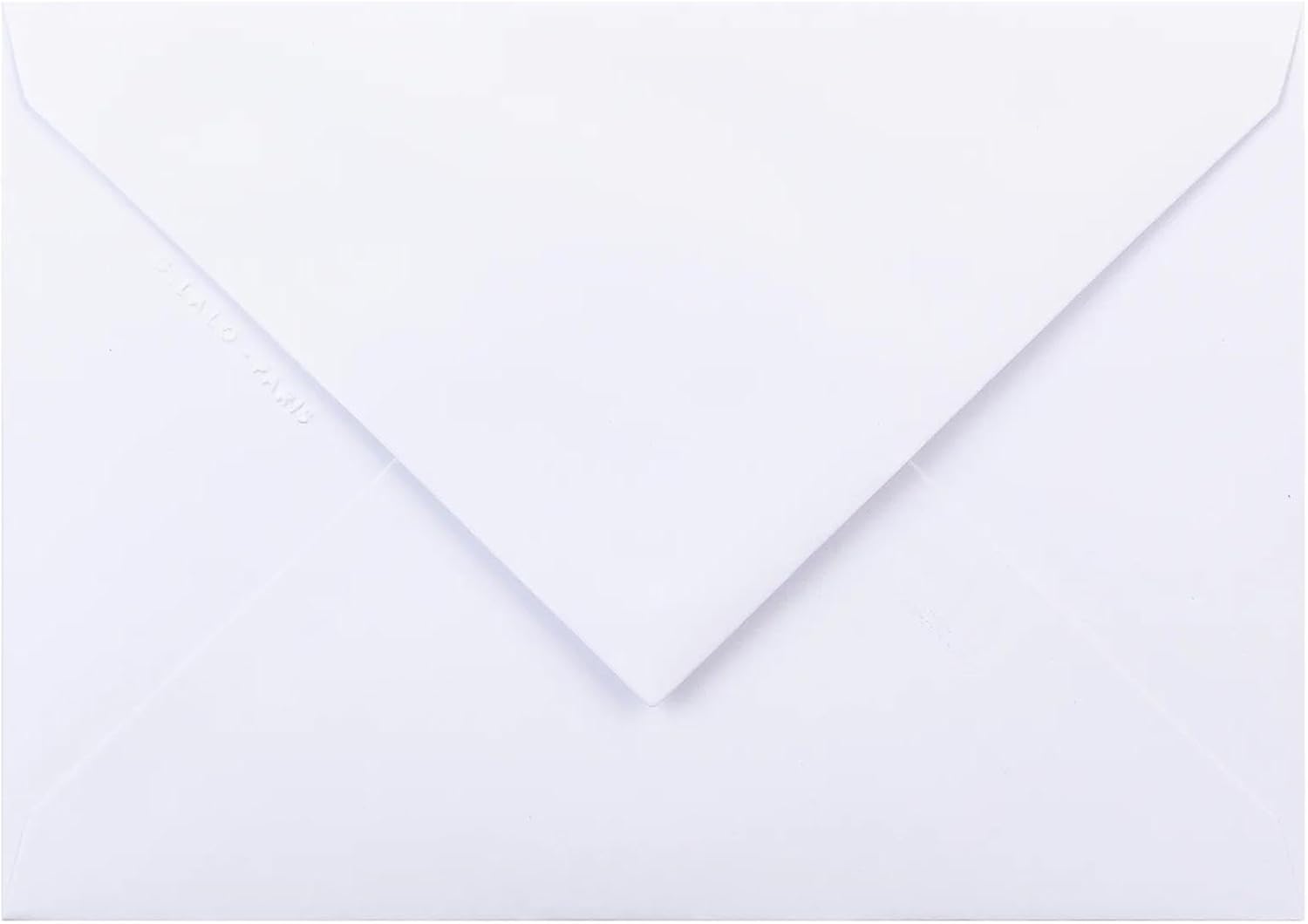 Lalo 21700L - Pack of 20 Gummed Lined Envelopes C6, 100 g, Vellum De France, White