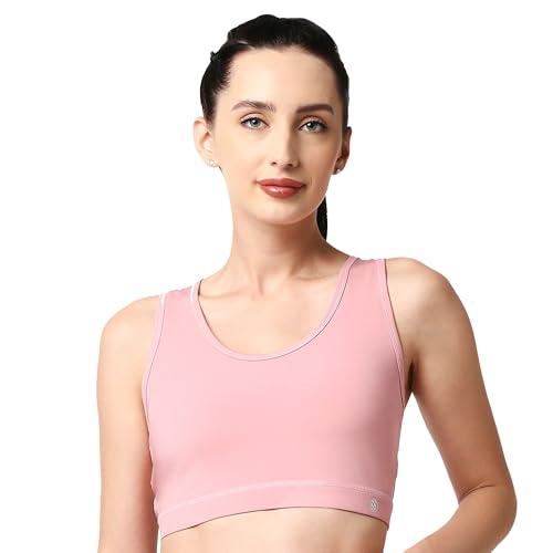 Image of SOIE Women's Medium Impact Quick Dry Padded Racerback Printed Athleisure Sports Bra