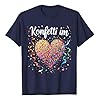 2026 Heart T-Shirt for Carnival Outfit Sleeves, navy, S #1