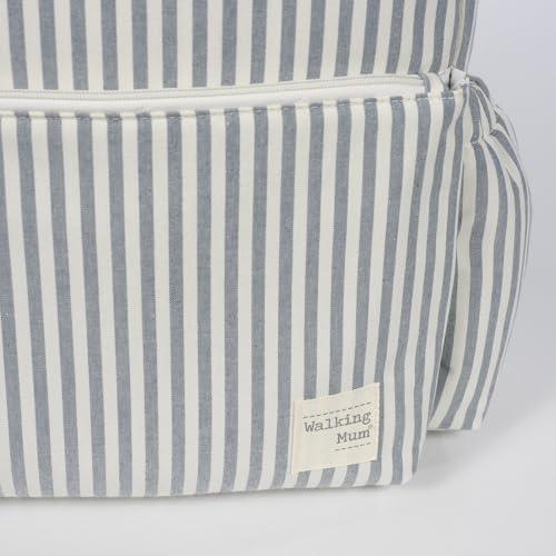 Miniatura 8 de Walking Mum Mochila Canastilla Praliné Rayas Matcha