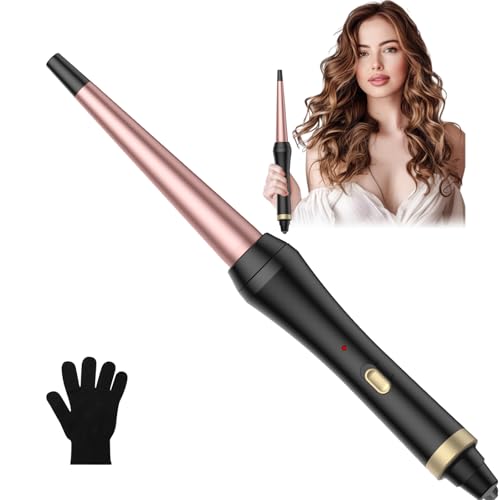 Boucleur a Cheveux Fer à Friser Conique Céramique Pour...