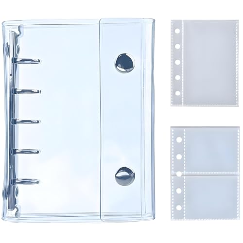 シール帳 透明 30枚セット シール バインダー 女の子 はがせる m5 シール手帳 マイクロ5 クリア