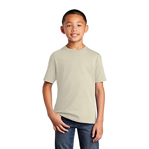 Port & Company - Youth Core Cotton Tee L Natural