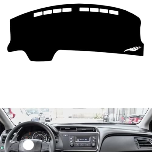 leather dash board cover mat Compatible with HONDA Gienia ，dashboard cover(Black)