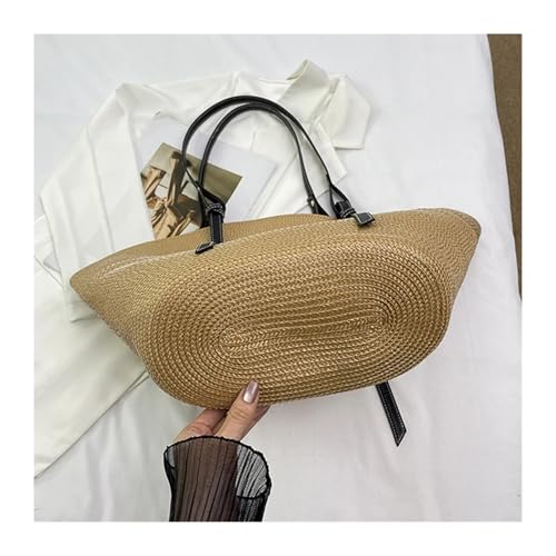 Straw Bag Large Straw Bag Beach Shopping Bags Rattan Woven Shoulder Bag Women Handmade Straw Basket Handbags Summer3
