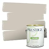 PRESTIGE Paints Interior Paint and Primer In One, 1-Gallon, Satin, Comparable Match of Benjamin Moore* Revere Pewter*