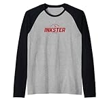inkster michigan mi vintage atletico rosso sport logo maglia con maniche raglan