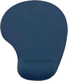 W-18 Gel Mouse Pad - Ergonomic Design to Protect Wrist and Reduce Fatigue - High Precision Surface for Smooth Mouse Movement - Navy Blue