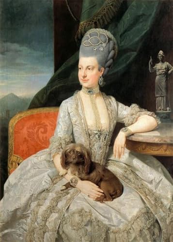 Cuadro pintura al óleo de Marie Christina de Austria, lienzo clásico 60x90