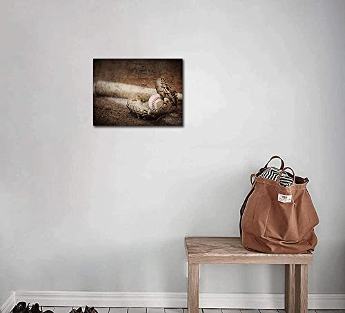 Guiguziyishu Baseball Picture Sports Themed Baseball Wall Ar Tretro Print On Canvas Boys Bedroom Decoration Black And White Stretched Framed Artwork Ready To Hang #TOP1