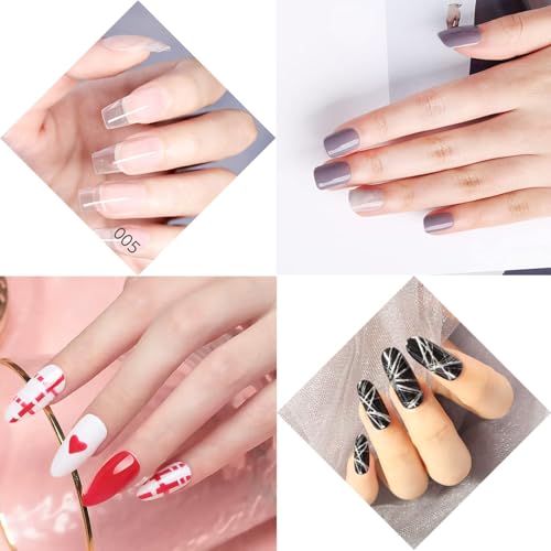 Ycyan 1Pcs Dual-ended Nail Design Brushes Rhinestone Handle Nail Art Liner Brush UV Gel Nail Polish Brush Rose Gold