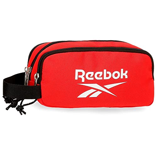 Custodia Tripla Reebok Boston Rossa 22x10x9 cm Poliestere