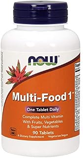 NOW Supplements, Multi-Food 1 with Fruits, Vegetables and Super Nutrients, 90 Tablets